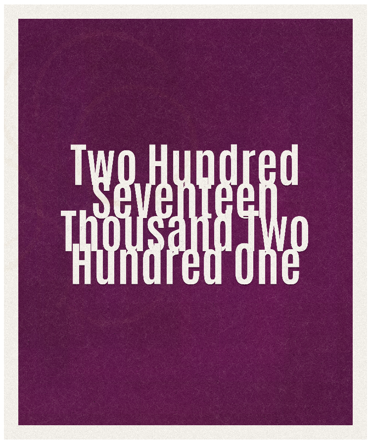 Count #217201