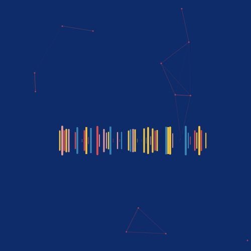 Constellation of particles in Space Sound #8