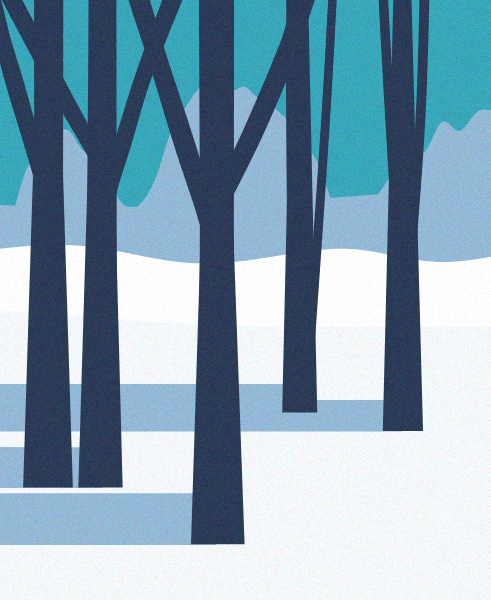 Minimal Snow Landscape #8