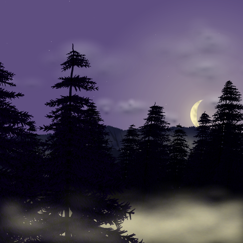 Moonlit Mountains #23