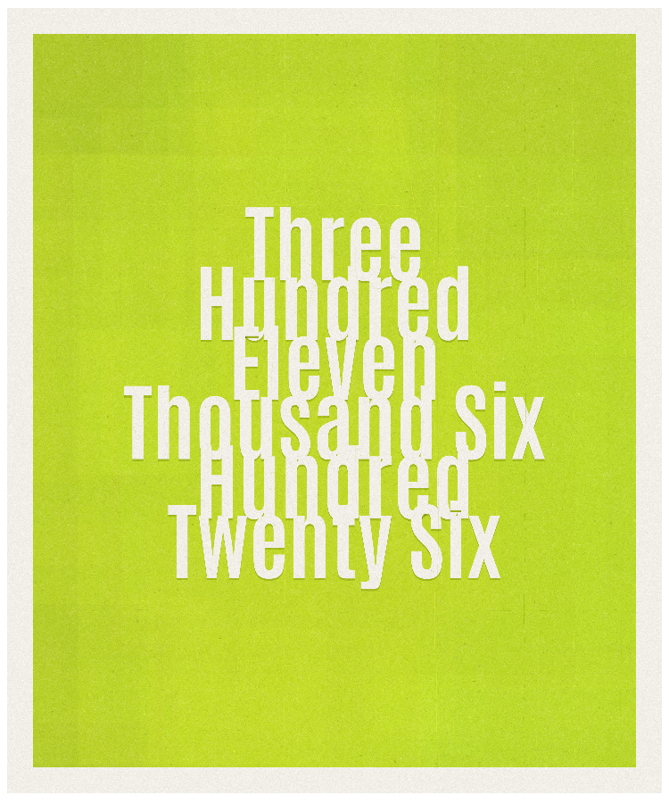 Count #311626