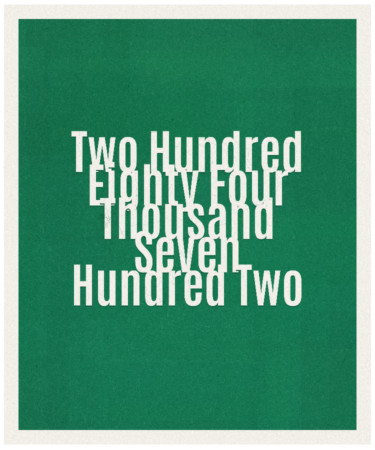 Count #284702