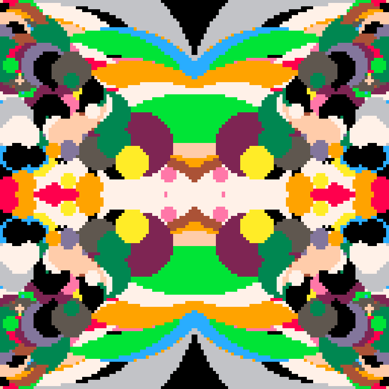 Rapid Psychedelic Inkblot Test Generator #38