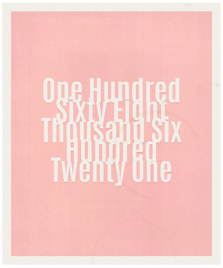 Count #168621