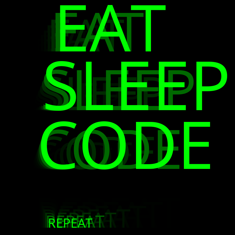 Eat Sleep Code Repeat #23