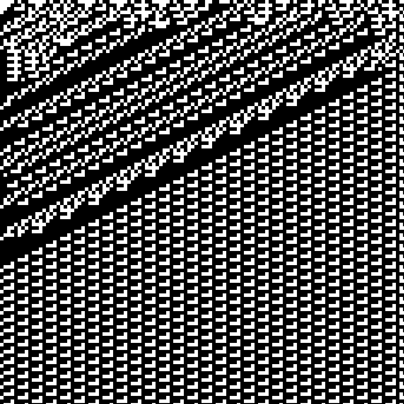 Colored Elementary Cellular Automaton #217