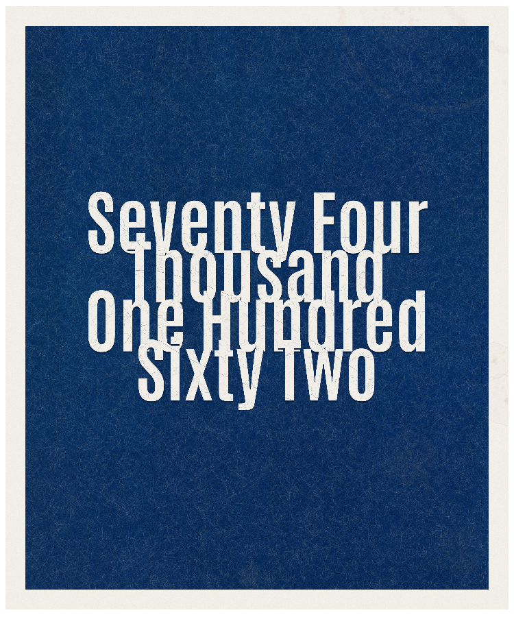 Count #74162