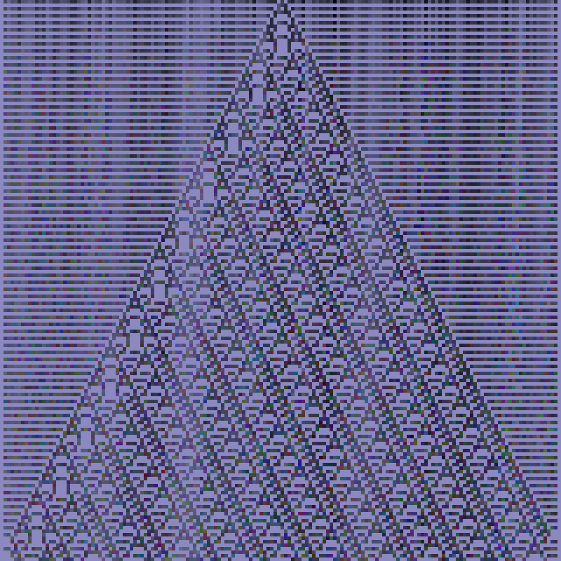 Colored Elementary Cellular Automaton #398