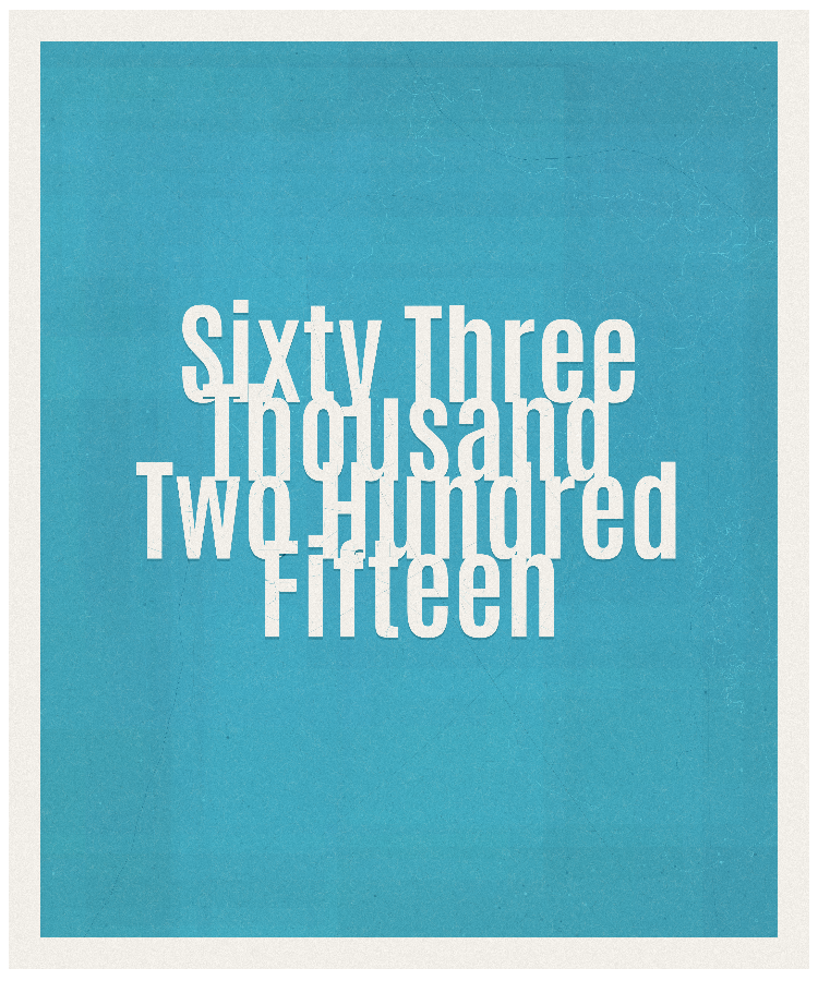 Count #63215