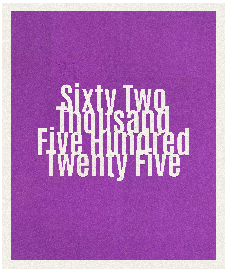 Count #62525
