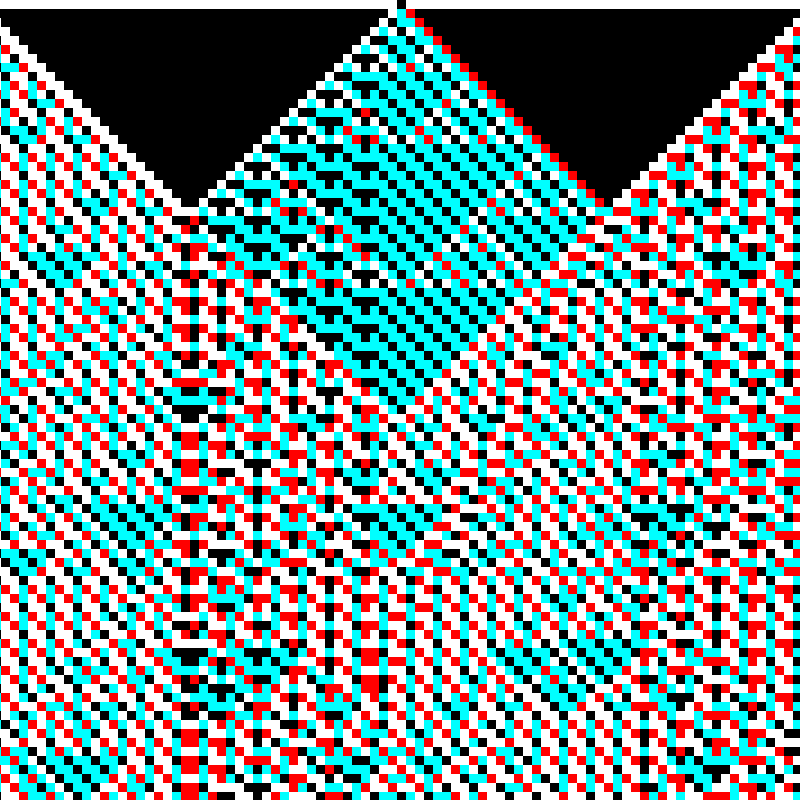 RGB Elementary Cellular Automaton #441