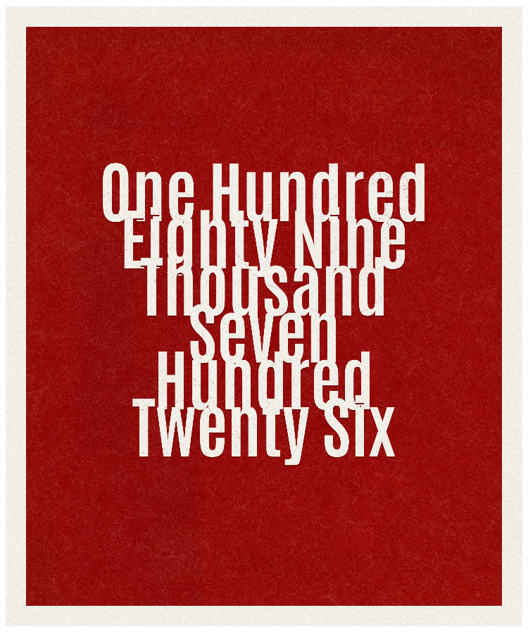 Count #189726