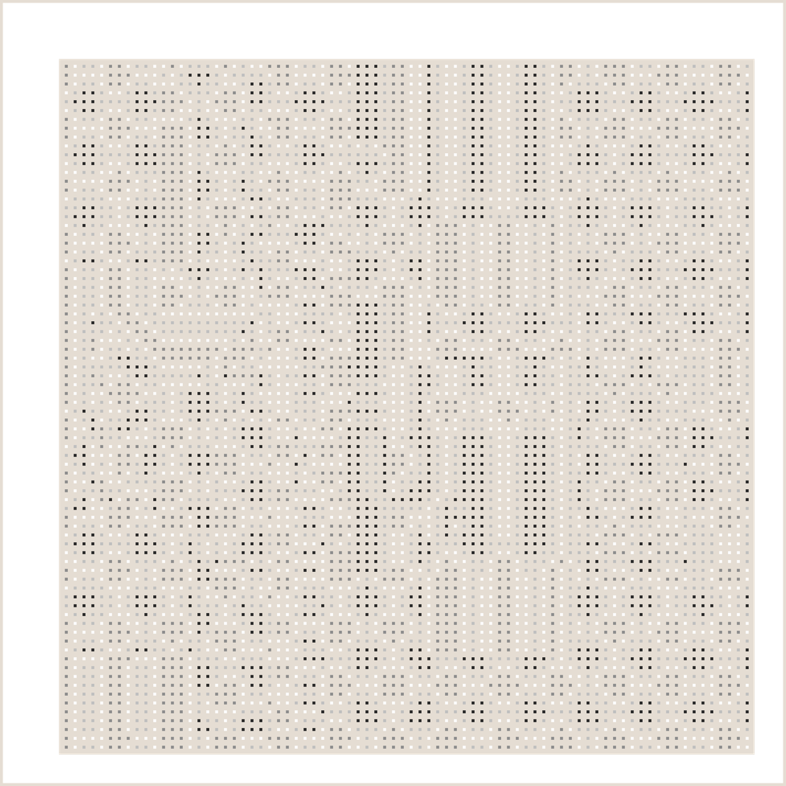 Beige Orbital Pixels #4