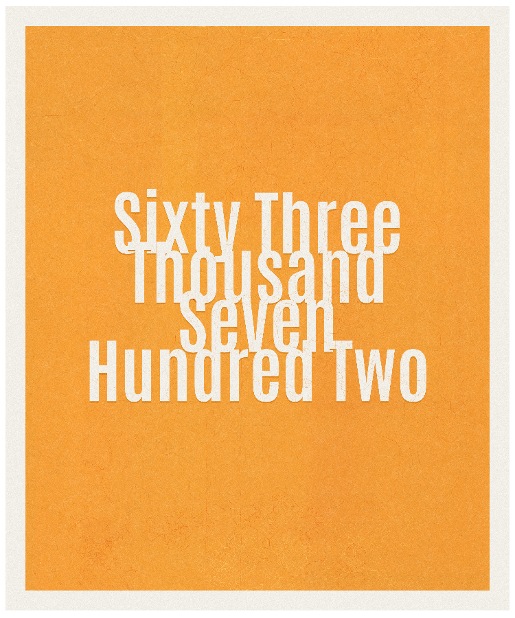 Count #63702