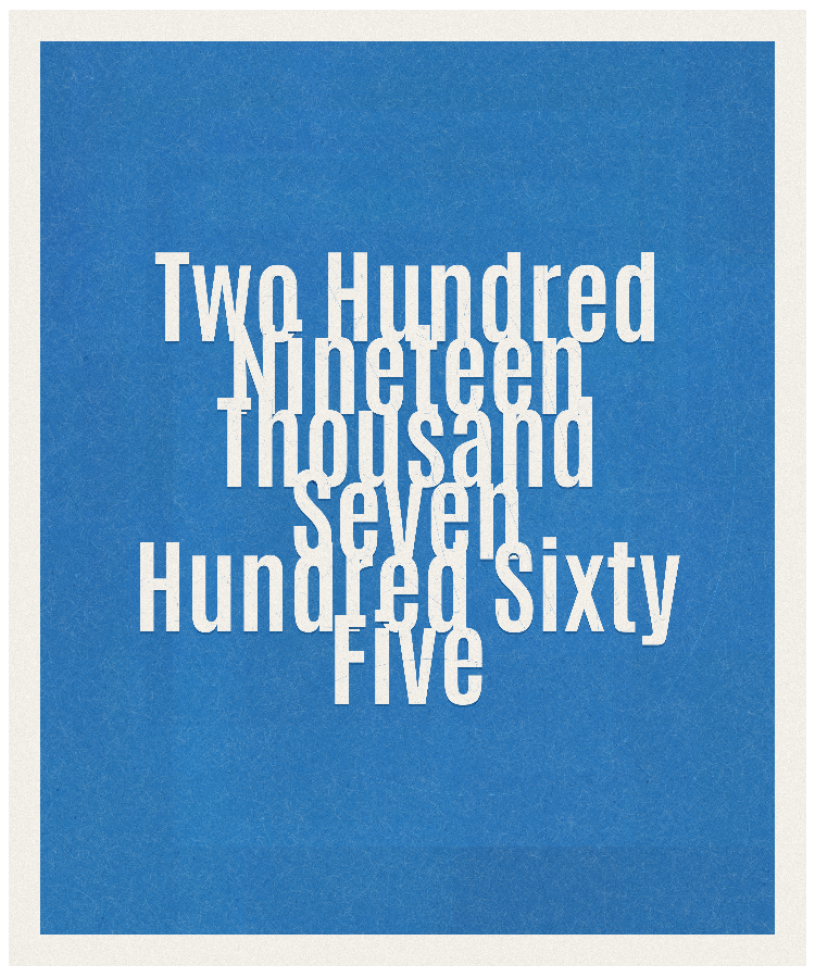 Count #219765
