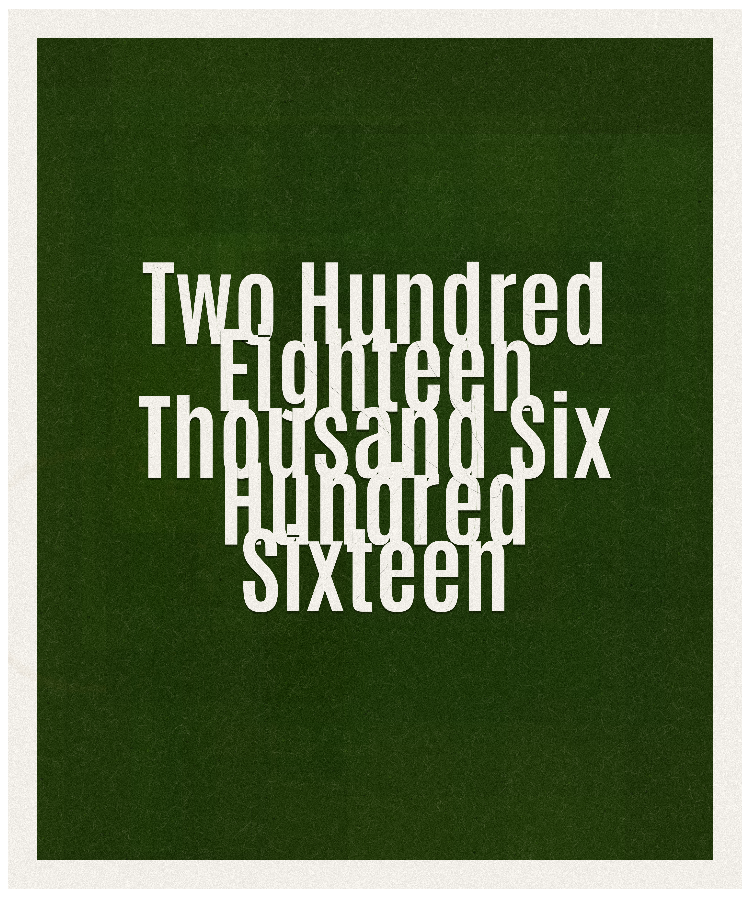 Count #218616