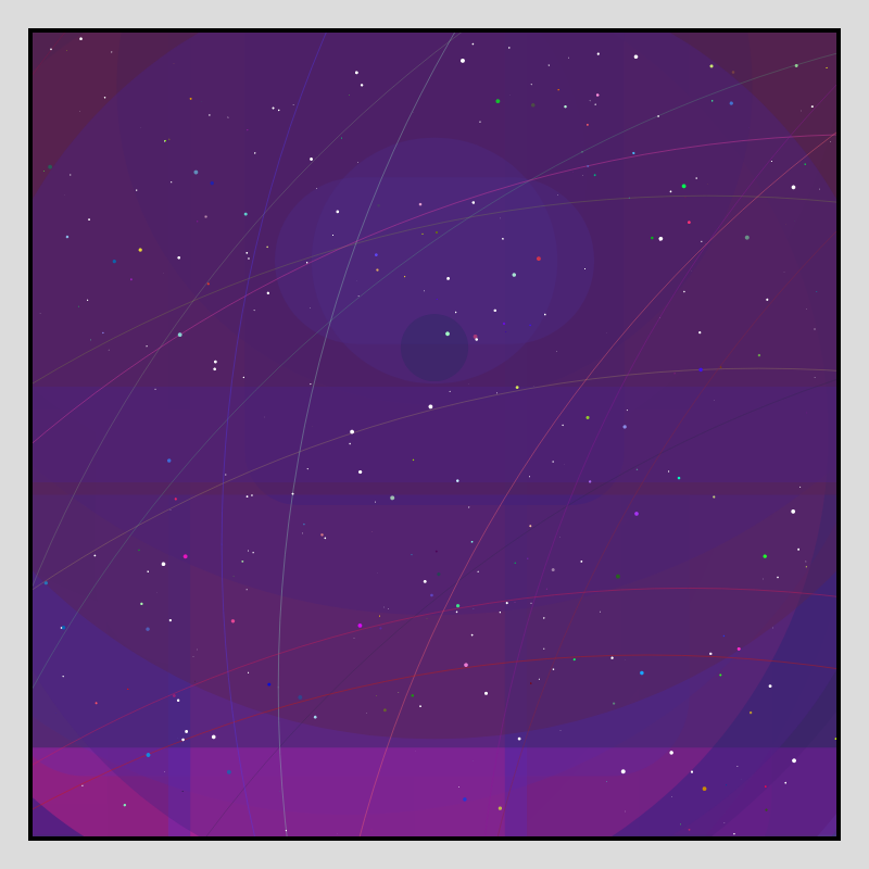 Color Field Starry B #124