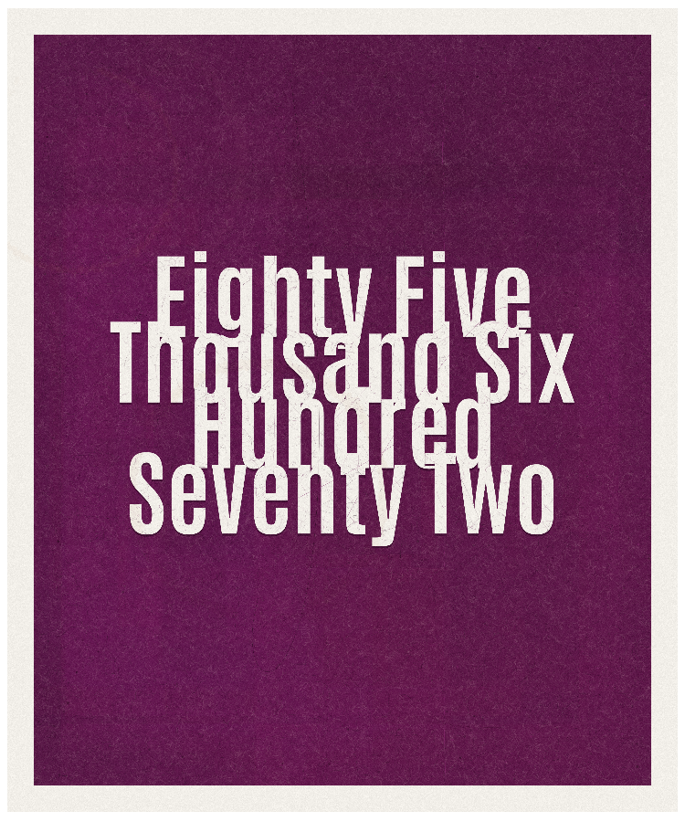 Count #85672