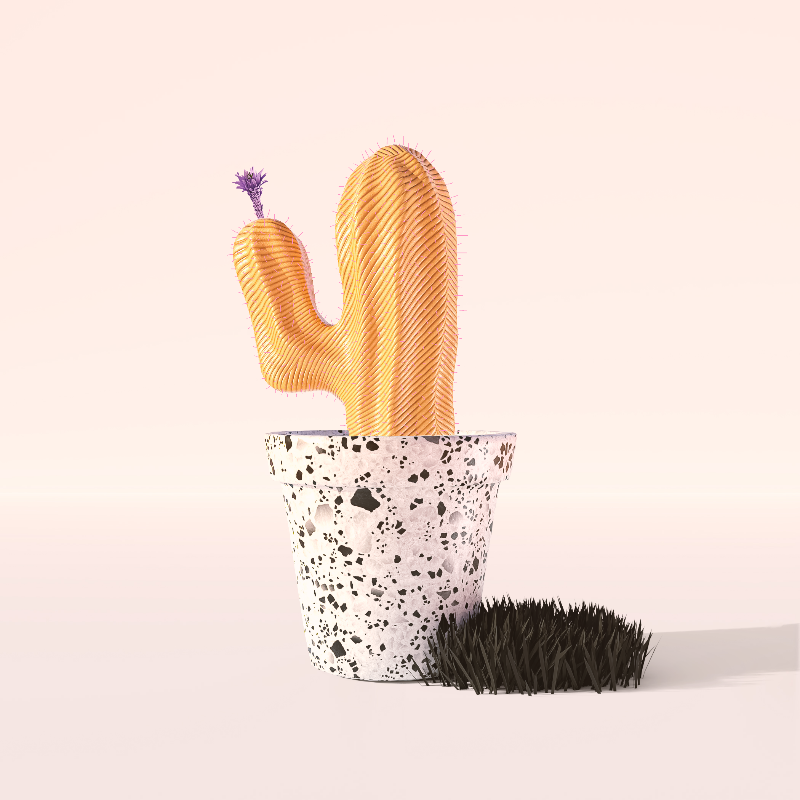 3D Crypto Cacti #39