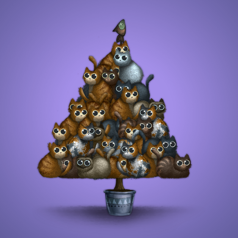 Fluffy Christmas Tree #23