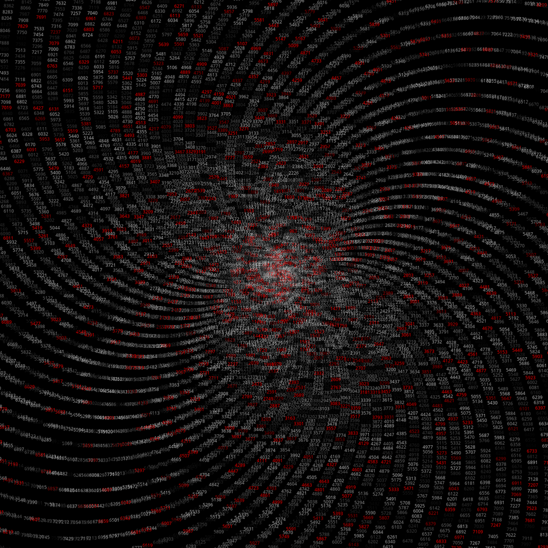 Polar Plot of Numbers #397