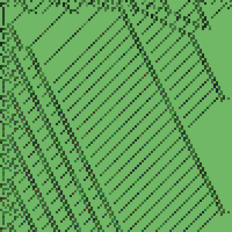 Colored Elementary Cellular Automaton #156