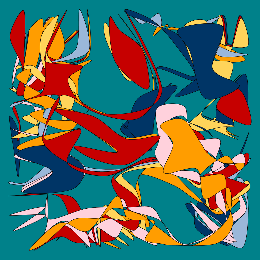 Geometric colorful shapes 2 (Free edition) #161
