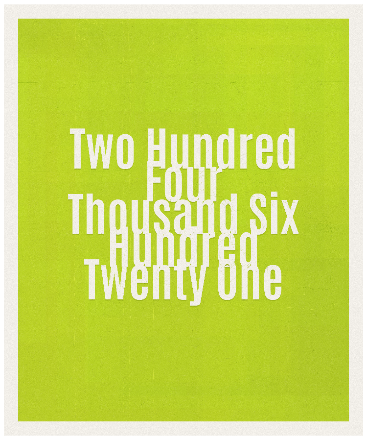 Count #204621