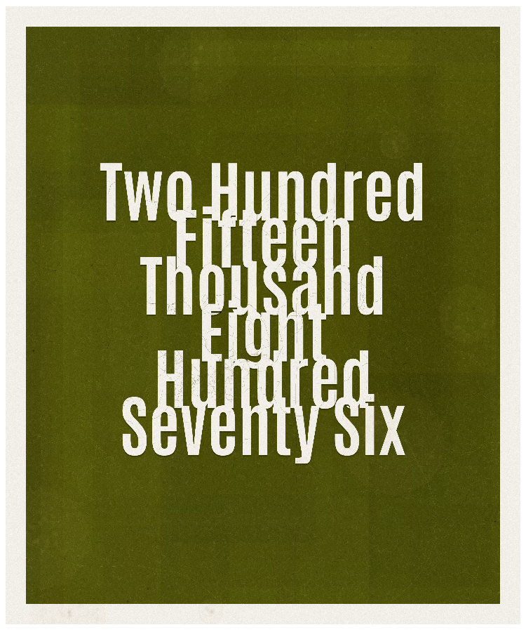Count #215876
