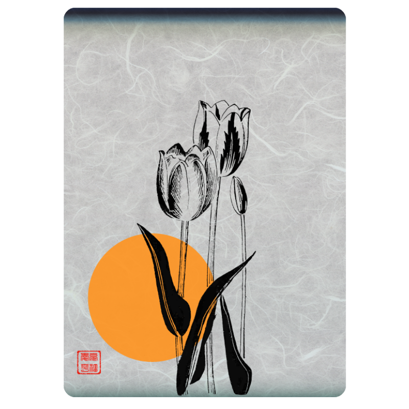 Zen flower card  #16