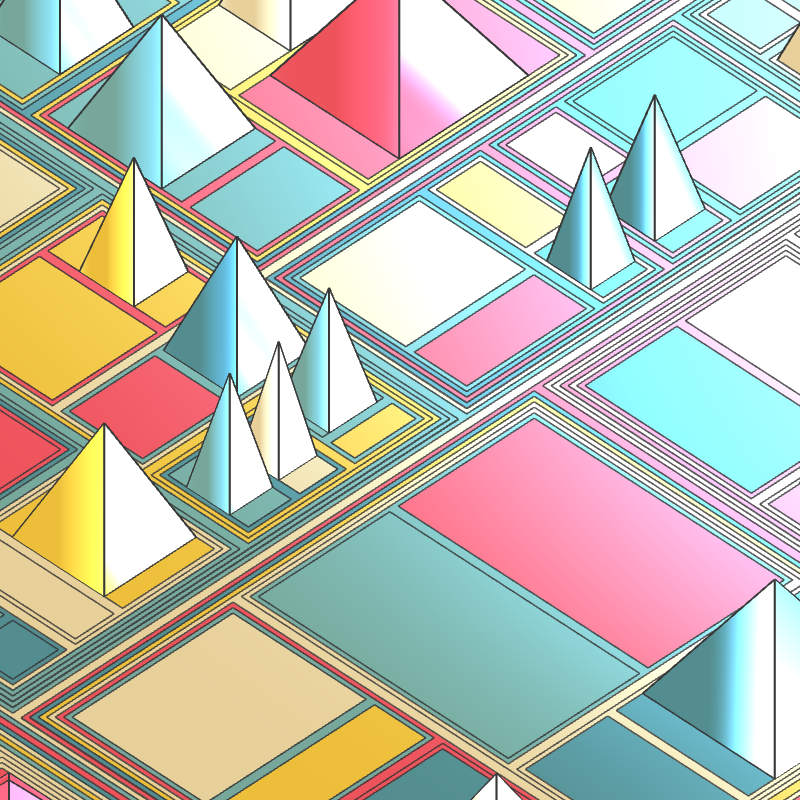 Geometric city #252