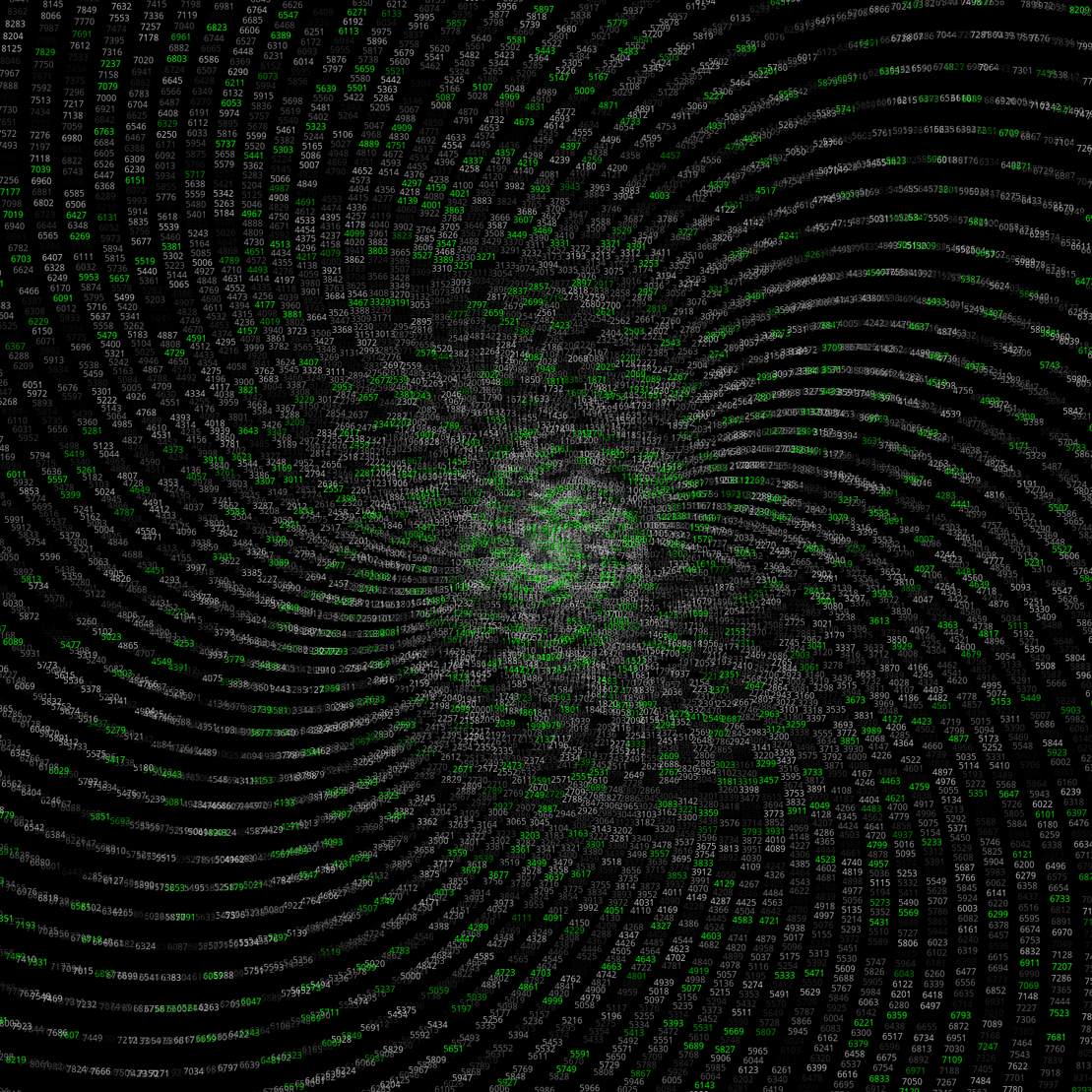 Polar Plot of Numbers #314