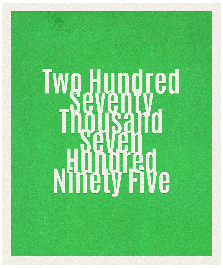 Count #270795