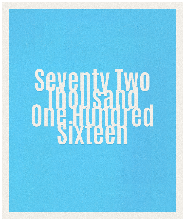 Count #72116
