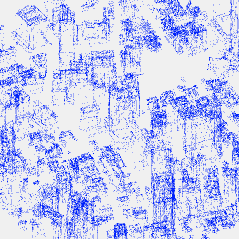 Algorithmic Drawing: Minato City Tokyo #90