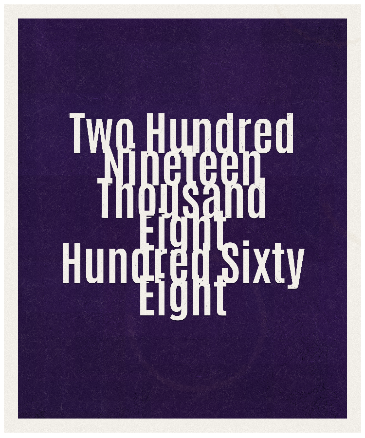 Count #219868