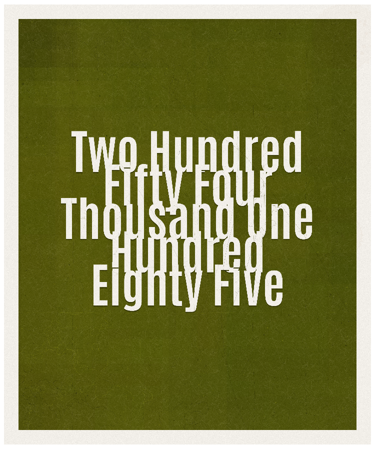 Count #254185