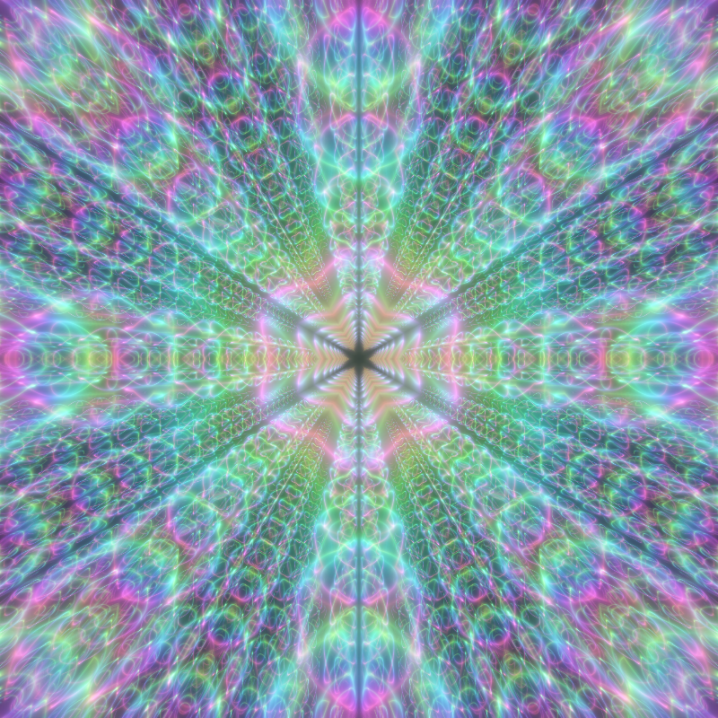 Fluorescent Hexagram #16