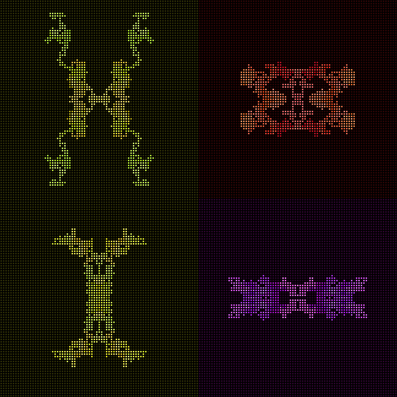 Dither Creatures 2x2 #74