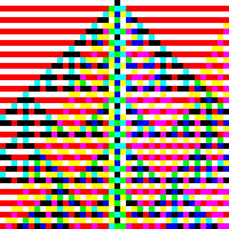 RGB Elementary Cellular Automaton #928