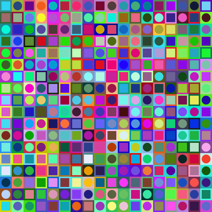 Square Dot Composition #233