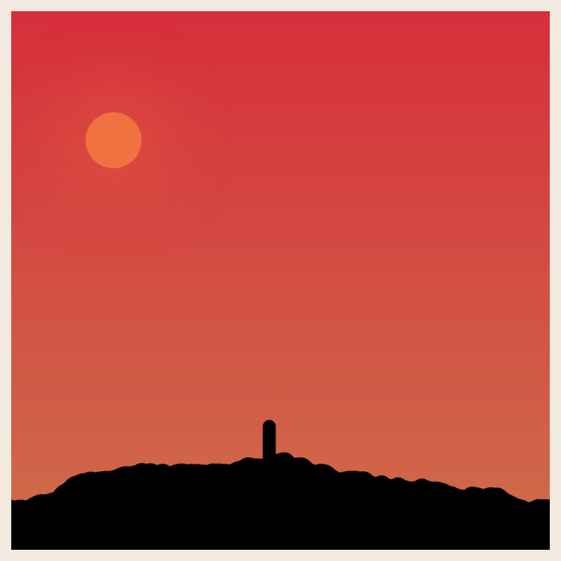 Sunset on cliff #14