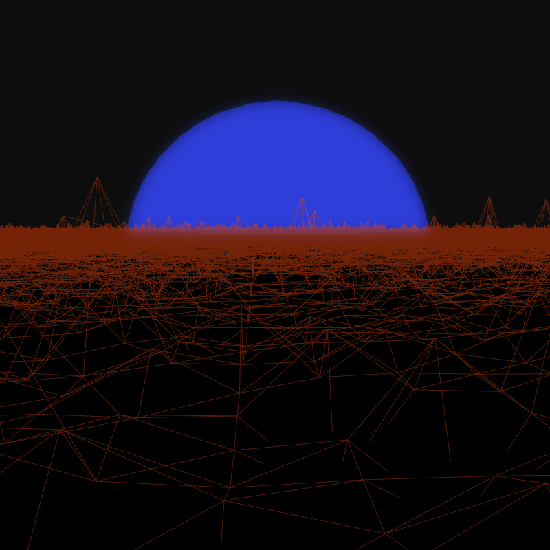 Generative Retrowave Field #14