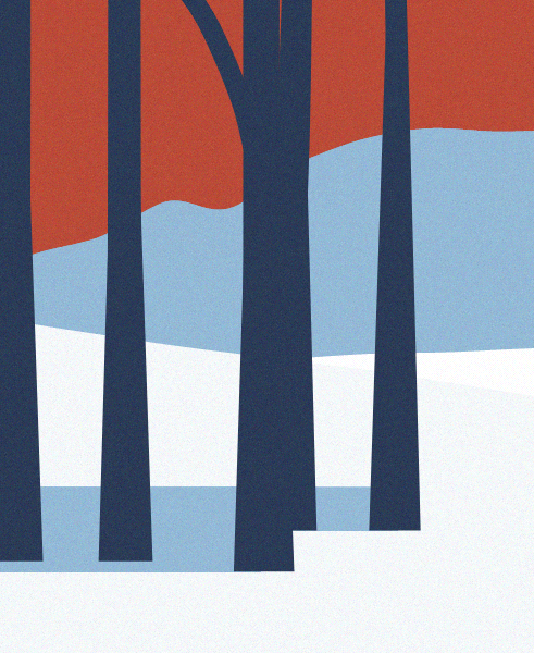 Minimal Snow Landscape #38