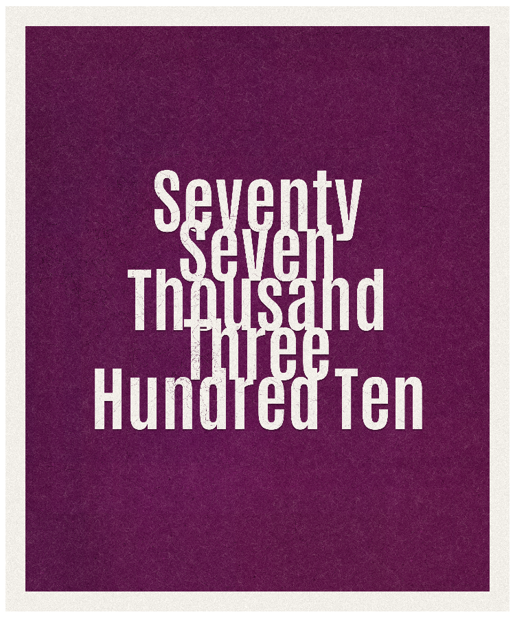 Count #77310