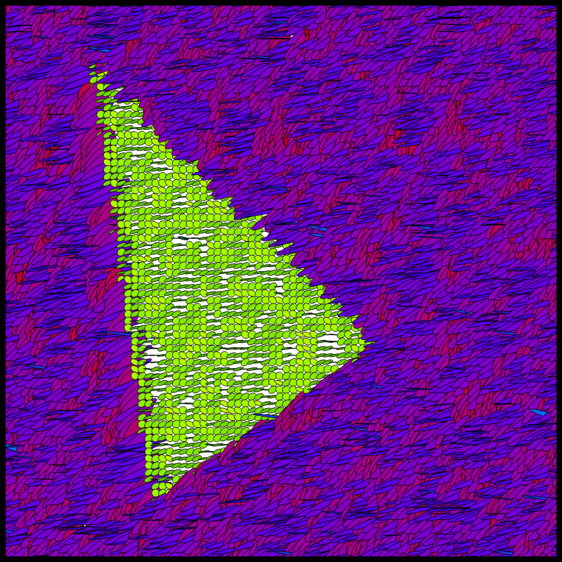 Flow Field Circles Triangle #46