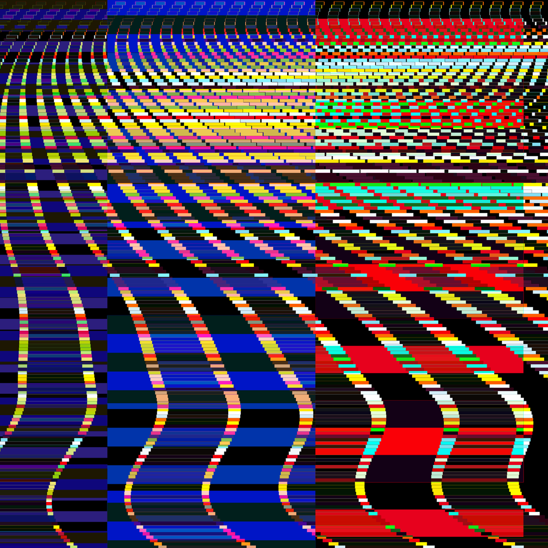 Glitchometry Stripes #109