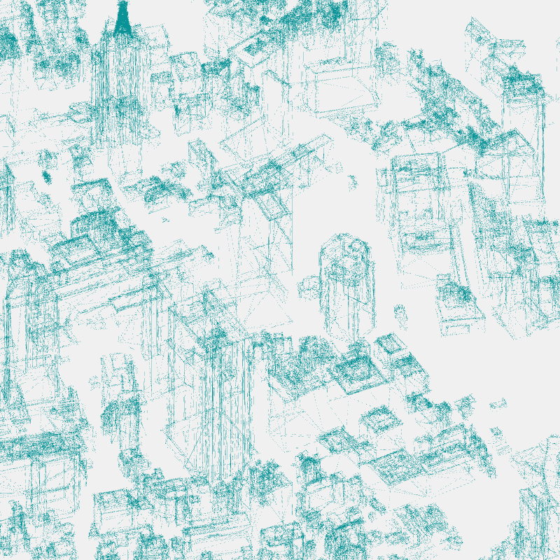 Algorithmic Drawing: Minato City Tokyo #29