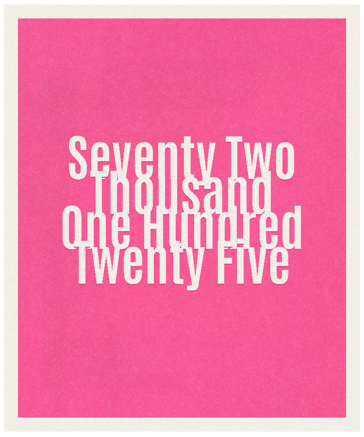 Count #72125