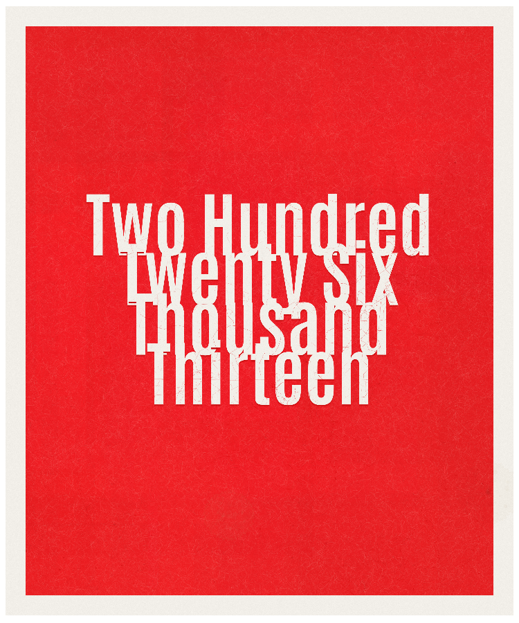 Count #226013